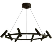 Lustra LED  Harman, 29W, 8 Surse, Lumina Neutra, Negru