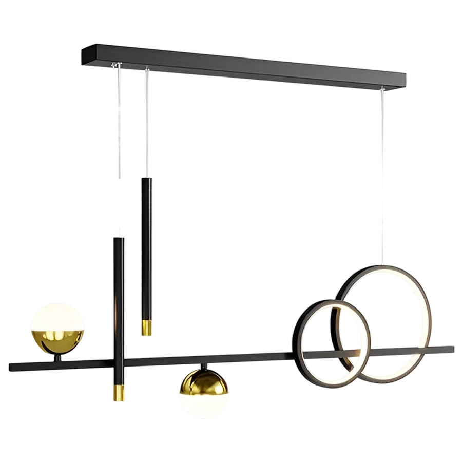 Lustra LED suspendata cu telecomanda DAMARA 44W, lumina Rece/Calda/Neutra, Dimabila, Negru, Inaltime Reglabila