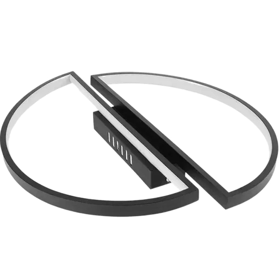 Lustra LED cu telecomanda VECTOR ARCUS 52W, 2 Elemente, lumina Rece/Calda/Neutra, Dimabila, Negru