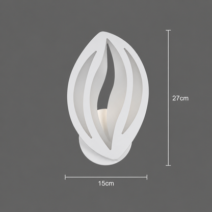 Aplica LED ORCHID 15W Petala Lumina Rece/Calda/Neutra Acril Metal Alb