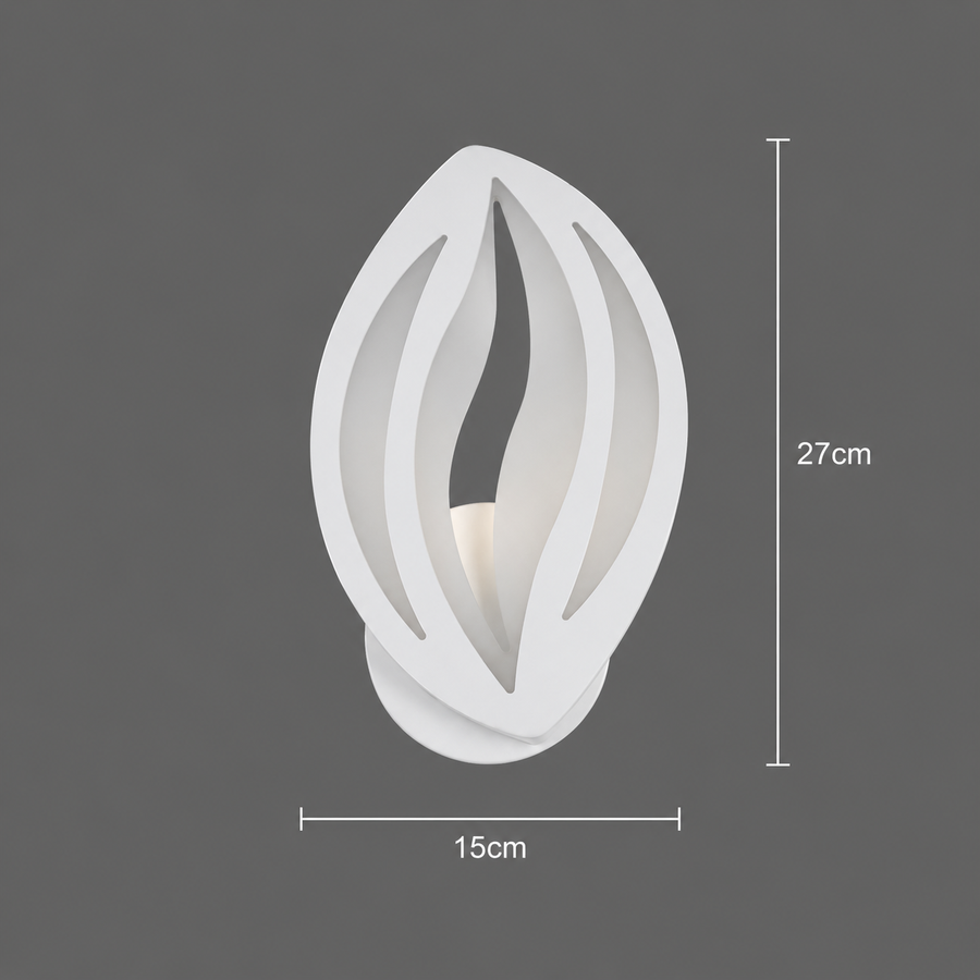 Aplica LED ORCHID 15W Petala Lumina Rece/Calda/Neutra Acril Metal Alb
