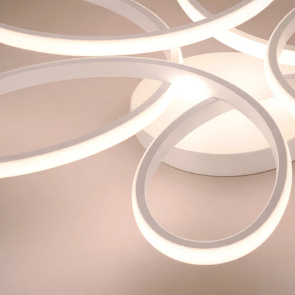 Lustra LED cu telecomanda ELIZA, 63W, lumina Rece/Calda/Neutra, Dimabila, Alb