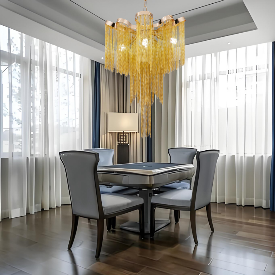 Candelabru B8000/4GD, 4xE14, Diametru 43 cm, Inaltime 68 cm, Auriu, Metal