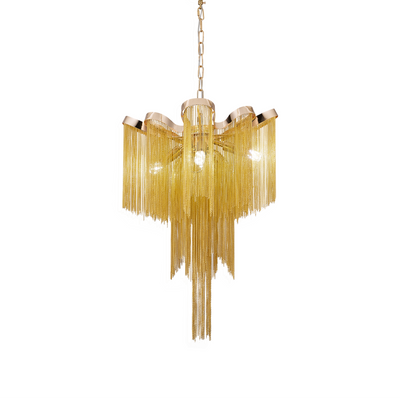 Candelabru Aurora, 4xE14, Diametru 43 cm, Inaltime 68 cm, Auriu, Metal