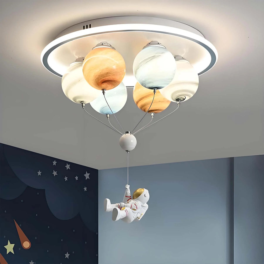 Lustra LED ASTRONAUT 60W, 6xE27, lumina Rece/Calda/Neutra, Alb