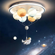 Lustra LED ASTRONAUT 60W, 6xE27, lumina Rece/Calda/Neutra, Alb