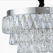 MEILI CRYSTAL CASCADA 300 – Candelabru LED cu Cristale, 52W, Ø300 mm, cu Telecomandă