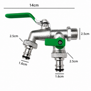 Robinet dublu serviciu, pentru alimentare cu apa rece sau calda, ø1/2"