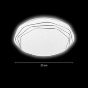 Plafonieră LED 23 cm, 22W, 3000K / 4000K / 6000K, Alb, Metal si Acril