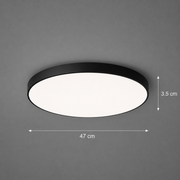 Plafoniera LED SOLIS 47cm 70W Lumina Rece Negru