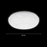 Plafonieră LED 35 cm, 31W, 3000K / 4000K / 6000K, Alb, Metal si Acril