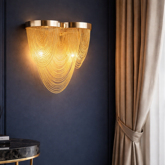 Aplica Aurora, 2xE14, Diametru 23 cm, Auriu, Metal