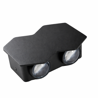 Aplica LED AX231, Exterior si Interior, 4 Surse, 10W, Negru, 3000K