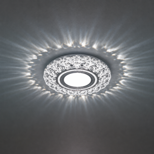 Spot LED ORBITA, 5W, Rotund, Lumina Rece + RGB, Alb, Rasina si Sticla Spot LED Default Title Alessandro Design