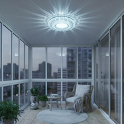 Spot LED ORBITA, 5W, Rotund, Lumina Rece / Calda, Bronz Antichizat, Rasina si Sticla