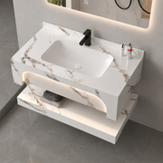 Set Mobilier VELIN pentru Baie, 60cm, 3 Piese, Alb