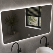 Set Mobilier ARQON Duo pentru Baie, 140cm, 3 Piese, Gri