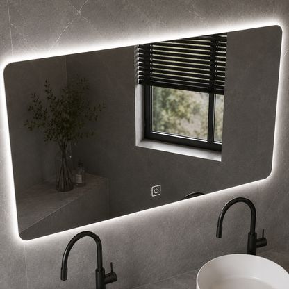 Set Mobilier ARQON Duo pentru Baie, 140cm, 3 Piese, Gri