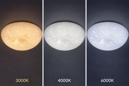 Plafonieră LED Rotund 23 cm, 22W, 3000K / 4000K / 6000K, Alb, Metal si Acril