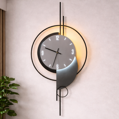 Aplica LED Decorativa ARTY 80x40 cm Lumina Rece/Neutra/Calda Negru