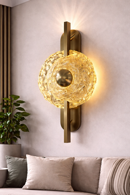 Aplica LED LUMA Decorativa  Lumina Rece/Neutra/Calda Auriu