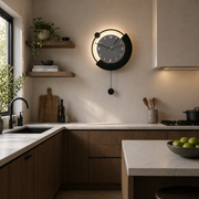 Aplica LED Decorativa ARC Ø30 cm Lumina Rece/Neutra/Calda Negru