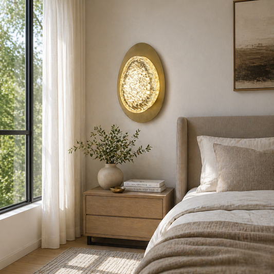 Aplica LED Decorativa GEM  Lumina Rece/Neutra/Calda Auriu