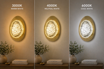 Aplica LED Decorativa GEM  Lumina Rece/Neutra/Calda Auriu