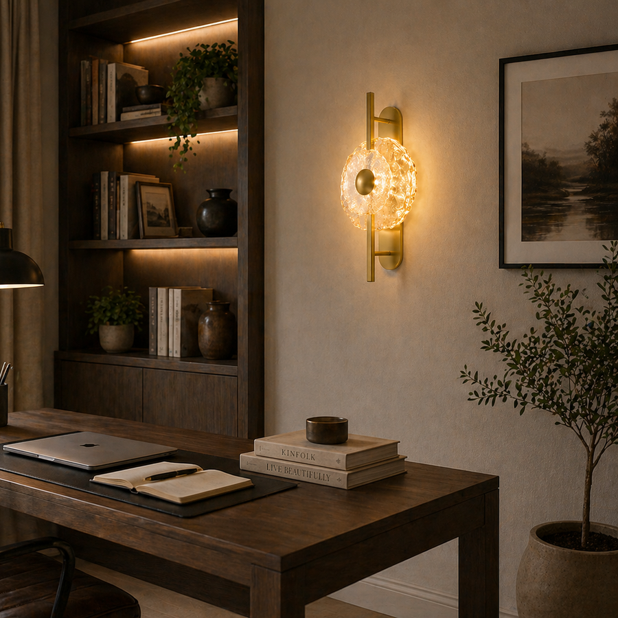 Aplica LED LUMA Decorativa  Lumina Rece/Neutra/Calda Auriu