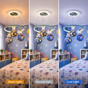 Lustra LED ASTRONAUT 35W, 3xE27, lumina Rece/Calda/Neutra, Alb