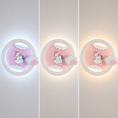Lustra LED cu telecomanda 71W, Diametru 50cm, lumina Rece/Calda/Neutra, Roz