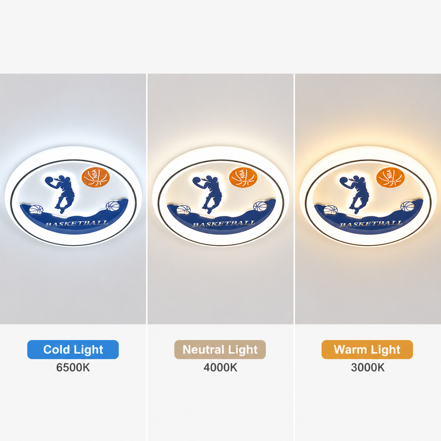 Lustra LED cu telecomanda 88W, Diametru 50cm, lumina Rece/Calda/Neutra, Albastru
