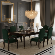 Candelabru Cristal LACE Eleganza 9xE14, Diametru 50cm, Inaltime 36cm, Auriu Lucios, Inaltime Reglabila, Design Elegant