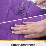 Covoras de Baie, 50x80 cm, Mov, Antiderapant, Absorbant