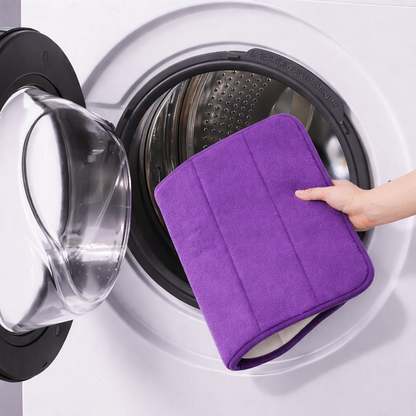 Covoras de Baie, 50x80 cm, Mov, Antiderapant, Absorbant