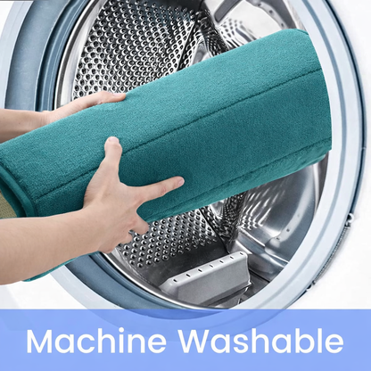 Covorase de Baie, 80x50 cm / 50x40 cm, Verde, Antiderapant, Absorbant, Set 2 bucati