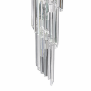Candelabru Cristal CC110/600x1800BK , 28xE14, Diametru 60cm, Inaltime 180cm, Negru, Inaltime Reglabila, Design Elegant
