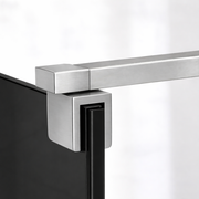 Paravan duș Walk-In 100x195 cm, sticlă securizată 8 mm, gri, profil metalic rezistent