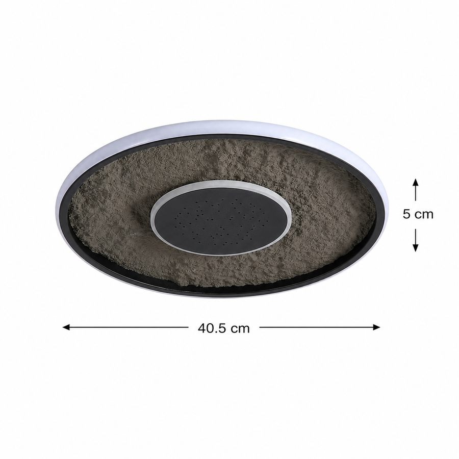 Lustra LED cu telecomandă LT656BK, 3000/4000/6000K, Ø40.5,46W, Negru
