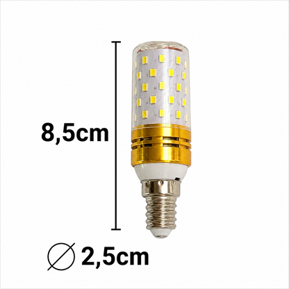 Bec E14 LED, 12W, Auriu, Lumina Calda/Neutra/Rece, 3000K/4000K/6000K