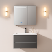 Mobilier Baie, Dulap Cu Oglinda LED T1319G/80 Gri