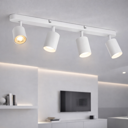 Lustra Joom cu Proiector Liniar 4XGU10 Alb