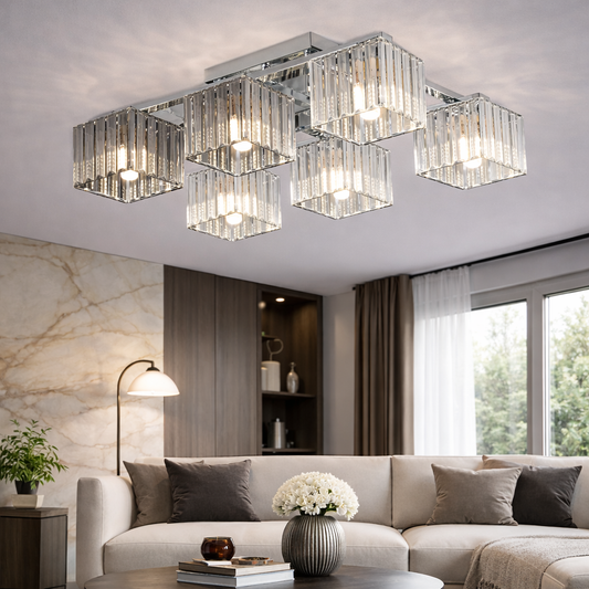 Lustra Georgiana, LC115/6, 6x E27, Crom, Metal