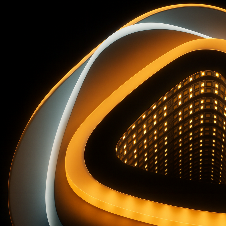 Lustra LED NEXA Triunghi 3D 36W, Alb, Lumina Rece/Calda/Neutra