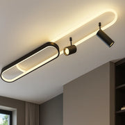 Lustra LED cu Proiector Reglabil FISSO Camilla 49W, lumina Rece/Calda/Neutra, Negru