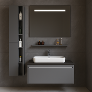 Set mobilier Annelise Cu Oglinda LED, Dulap PV0017T/60 Gri