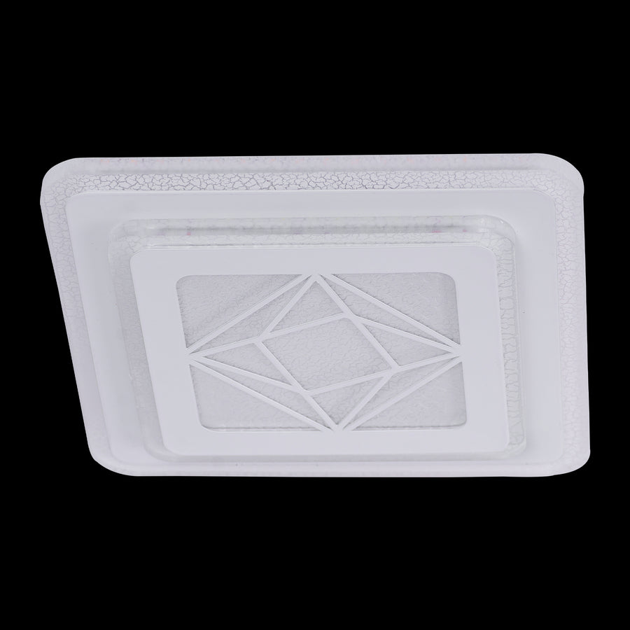 Lustra LED Amber, 30W, Alb, Acril, 4000K