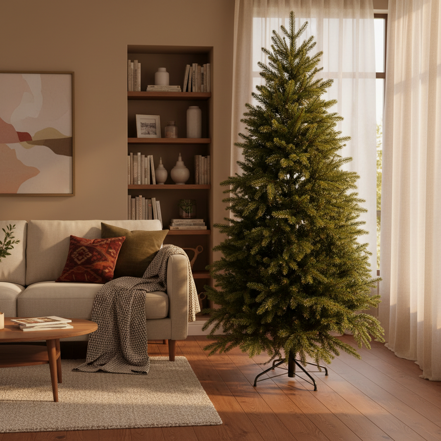 Decorațiune Brad Artificial EIS, 180 cm, 545 vârfuri, Plastic, Verde