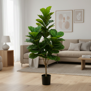 Decorațiune Smochin, Plastic, 3 brate, 160 cm, Verde