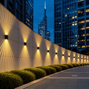 Aplica LED CALMO Exterior, 8W, Lumina Calda, IP65, Aluminiu, Negru